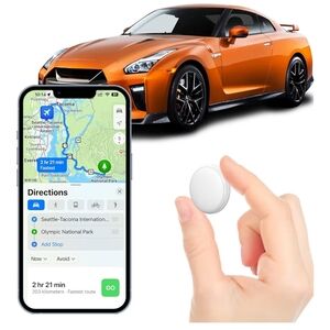 White GPS Tracker for Car by [Brand]